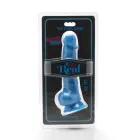 Happy Dicks realistiškas dildo su sėklidėmis ir siurbtuku – 19 cm (7.5″) – Mėlynas — Nuotrauka 2