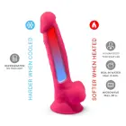 SilexD 7 Model 1 reālistisks dzīslains dildo ar sēkliniekiem un piesūcekni – 17.5 cm (6.9″) — Foto 5