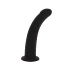 Strap-on dildo (vidējs) – 18–20 cm – melns — Foto 1