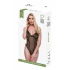 Baci Eco Lace & Mesh Teddy – Black – S/M — Photo 1