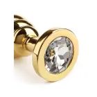 Twister tekstuuriga anaaltapp – L – Gold — Foto 6