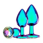 Venice Collection Iridescent metalinis 3 kištukų rinkinys – 7 cm — Nuotrauka 6