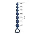 MR PLAY цепочка анальных бусин – 26.7 см – Черный Фото num