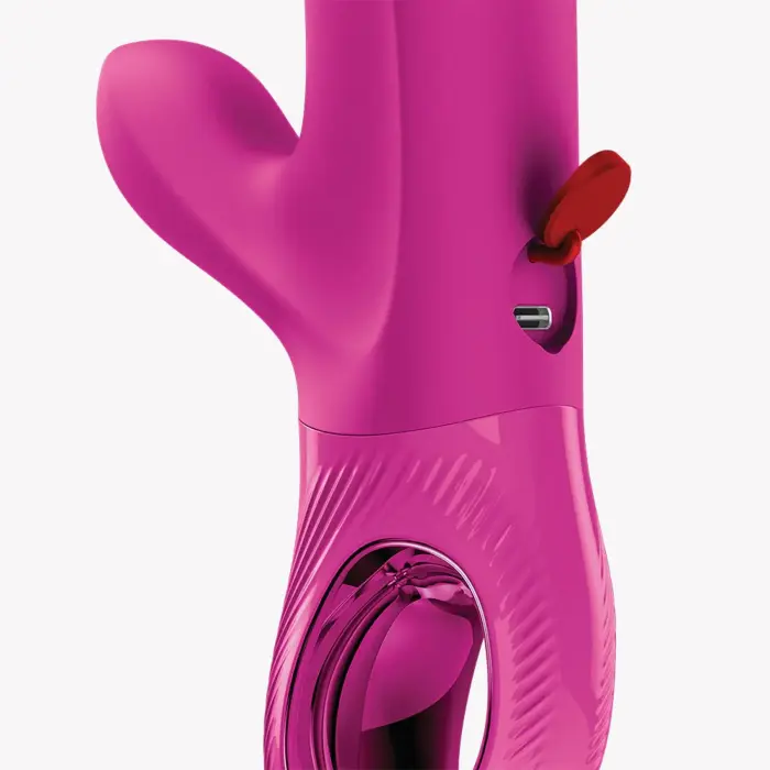 Вибратор с функцией толчков Bi Stronic Embrace – 21.4 см (8.4″) – розовый