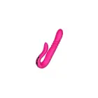 Luksuslik pöörlev tõukav vibraator – 18 cm (7″) – punane — Foto 2