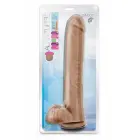 Blush Au Naturel Daddy Dual Density Dildo with Suction Base – 35.6 cm, Mocha — Photo 1