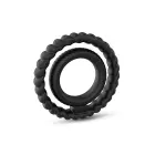 DUAL RING - Vibrating Cock Ring - Black — Photo 1
