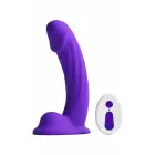 COLOURS CURVE – lenktas vibratorius – 10 rėžimų, nuotolinis valdymas, silikonas – violetinis – 15 cm — Nuotrauka 3