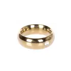 Gold Donut Cockring with Jewel - Thick - 40 mm — Photo 1
