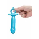 b-Vibe Lil Dil – silicone anal plug with finger ring – black – 15.6 cm — Photo 5