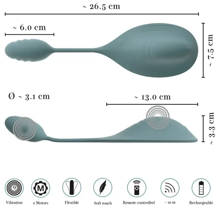Vibepad Mini vibratorius – 26.5 cm (10.4″) – rožinis Photo
