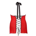 Dharma L+ (Комплект бэбидолл и стринги) – красная сетка и чёрное кружево – L Фото num