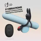 Dingo Double Vibrating Cockring with Remote Control – Black — Photo 5