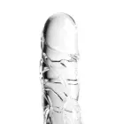 Clear Glass Dildo with Balls – 20 cm (8″) — Photo 2
