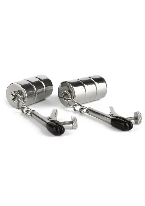 Mr. Steel Aligator Nipple Clamps with Weights – Silver