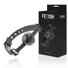 Fetish Submissive Vegan Adjustable Breathable Ball Gag – Black – 61.5 cm — Photo 1