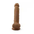 SilexD Dildo- Model 1 Realistic Veined with Suction Cup – 17.7 cm (7″) – Caramel — Photo 4