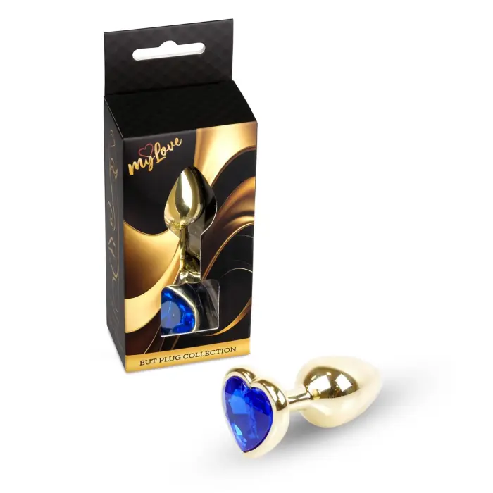 MyLove Toys Jewellery Sirds formas anālais spraudnis – 7 cm (2.8″) – Zils