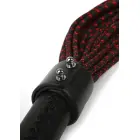 Hidden Desire Genuine Leather Knot Flogger – Black/Red — Photo 4