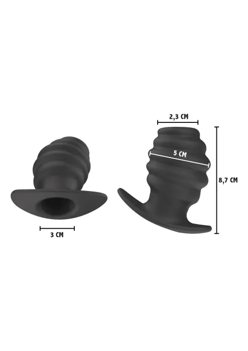 Invader atviras kištukas L – 18–20 cm – Juodas Photo