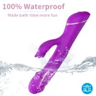 Rubberco izliekts klitora stimulators – ar 9 vibrācijas funkcijām – violets — Foto 2