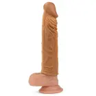 Add 2" Pleasure X Tender Penis Sleeve – TPE penisa paplašinātāja uzmava – brūna — Foto 4
