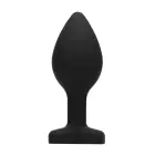 Dimanta sirds anālais spraudnis – L – Melns Foto 3