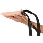 Vibruojantis strap-on dildo – 15.7 cm (6.2″) – Juodas — Nuotrauka 5