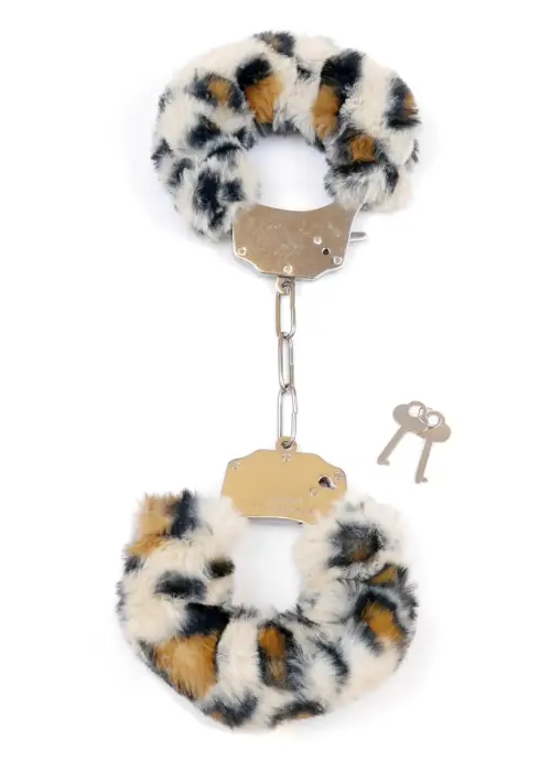 Kajdanki Fetish B - Series- Furry Cuffs Leopard Photo
