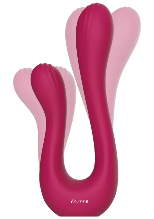 Xocoon Sync Sensation dubultais vibrators – rozā