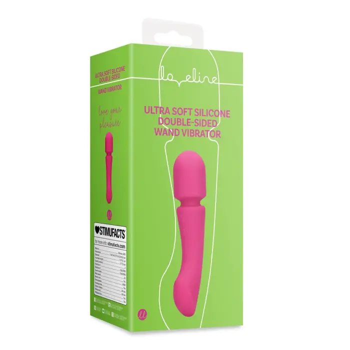 Ultra Soft двусторонний wand вибратор – розовый