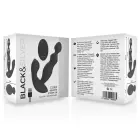 Black&Silver Cora вибрирующая силиконовая анальная пробка с пультом — Фото 5