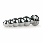 Rimba aliumininis analinis kištukas Clear Crystal – 7 cm – sidabrinė — Nuotrauka 3