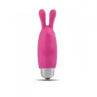 Mini pirksta vibrators ar ausīm – rozā Foto 1