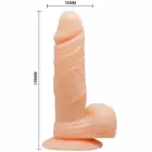 Baile Prime dildo vibruojantis ir besisukantis – 22 cm (8.7″) – kūno spalva — Nuotrauka 4
