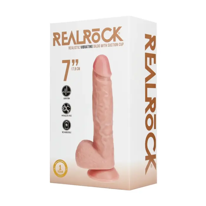 Realistic Vibrating Dildo – 18 cm (7″) – Skin