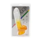Kiotos Cox Color дилдо – 22.5 cm (9″) – Прозрачный/Желтый — Фото 8