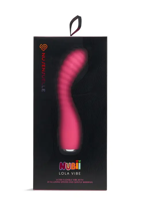 Lola elastīgs sildošais vibrators – 18 cm (7″) – rozā Foto 2