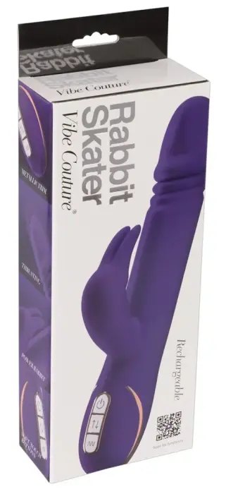 Кролик-вибратор Rabbit Skater – 23 см (9″) – фиолетовый