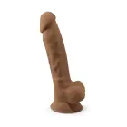 SilexD Dildo- Model 1 Realistic Veined with Suction Cup – 17.7 cm (7″) – Caramel — Photo 3