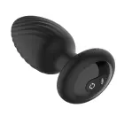 Nexus Tornado Medium – rotating vibrating silicone plug with remote – black — Photo 4