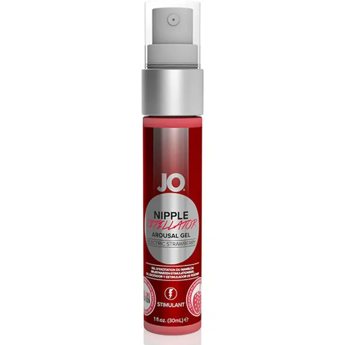 System JO Nipple Titillator стимулирующий гель – клубничный – 30 мл