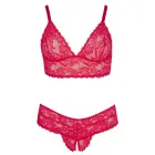 Red Wireless Bra and Crotchless Briefs Set – 2XL — Photo 6