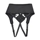 Sportsheets High Waisted Corset Harness – high-waisted strap-on harness with corset lacing – black – hips 71–152 cm — Photo 1