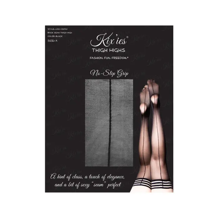 Чулки до бедра Kix'ies Lois – чёрные – D