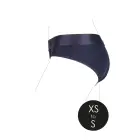 Vibrating Strap-on High-cut Brief – XS/S – Black — Photo 11
