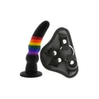 COLOURFUL LOVE strap-on dildo – 17 cm (6.7″) – Daudzkrāsains — Foto 2