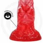 EPIC Agnis Crimson Fire dildo – 18 cm (7.2″) – sarkans — Foto 4