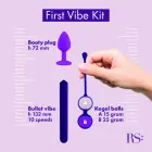 Rocks-Off Essentials First Vibe Kit – Kegela bumbiņas, aizbāznis un vibrolode — Foto 6