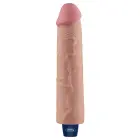 Real Softee uzlādējams vibrējošs dildo – 23 cm (9″) – Miesas krāsa Foto 4